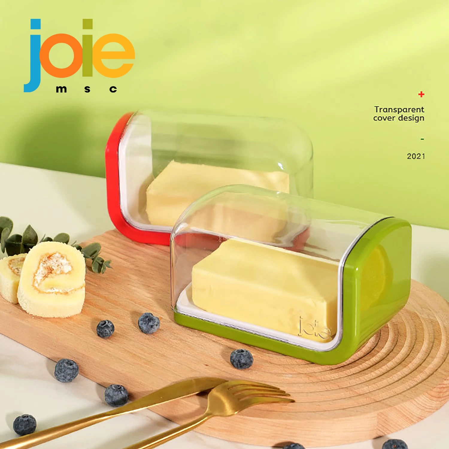 butter storage box joie Butter Storage Box Sliding Lid Design Butter Dish Sealed Fresh-Keeping Storage Cheese Food Grade Fabric Refrigerator