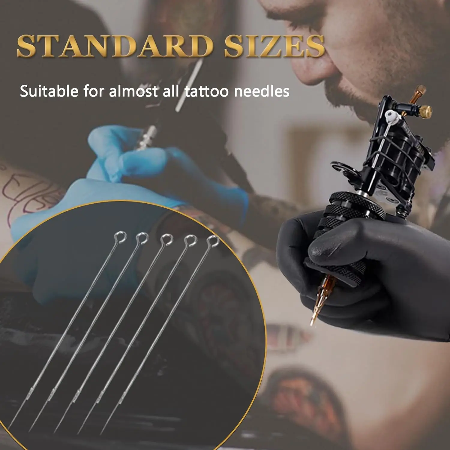 100/50/10pcs  Sterilized Tattoo Needles RL RS M1 RM Tattoo Needle for Tattoo Permanent Makeup Machine 4