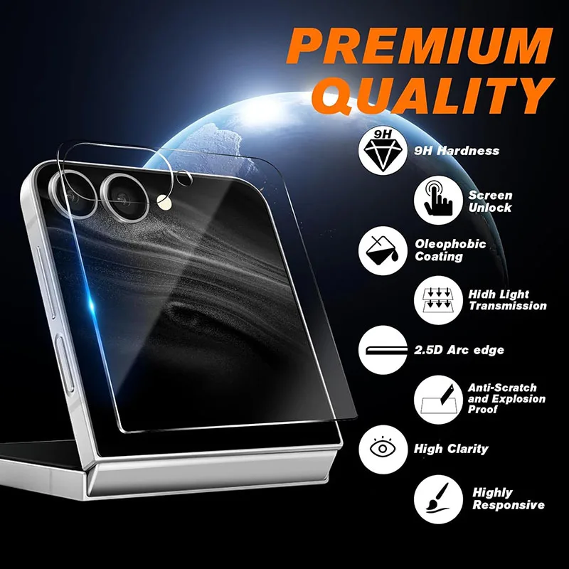 HD Clear Tempered Glass Screen Protector - 2.5D 9H Front Cover