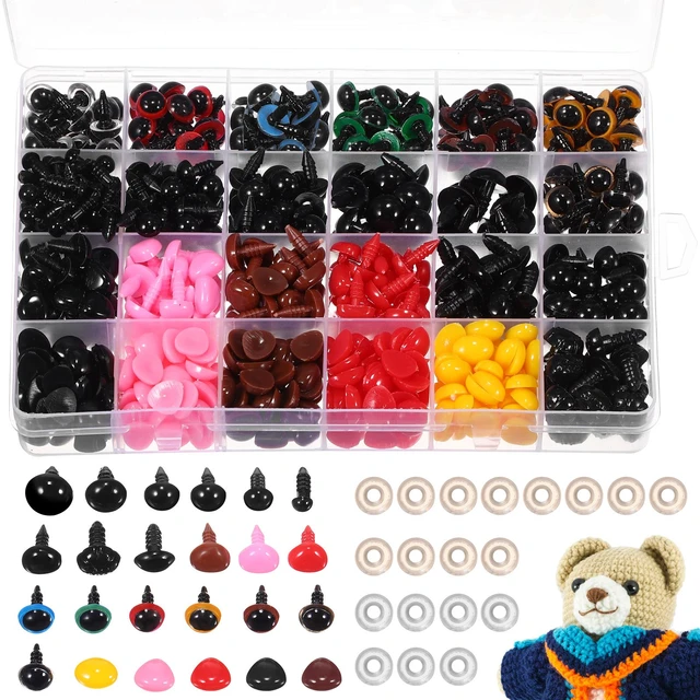 1028 Pcs Crochet Eyes Crochet Safety Eyes Button Eyes Crochet Safety Eyes  For Animals DIY boxed toy eyes - AliExpress