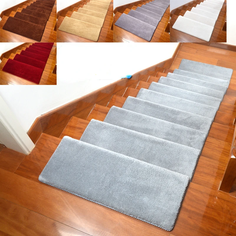 Shacos Stair Mats Black Pack Of 15 Self Adhesive Carpet