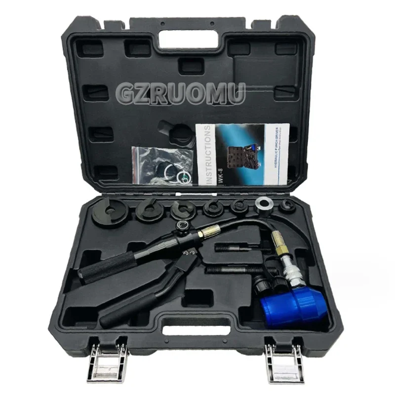 WK-8 Universal Hydraulic Hole Opener 1/2-2&ldquo; Stainless Steel Metal Plate Mild Steel Plate Hole Puncher 360&deg; Rotate Punch Tool Kit