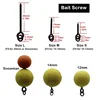 Carp Bait Screws With Ring Mirco Swivel Carp Bait For Carp Ronnie Rig Zig Chod Boilies Screws Carp Hiar Rig Terminal Tackle 2