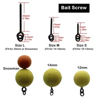 Carp Bait Screws With Ring Mirco Swivel Carp Bait For Carp Ronnie Rig Zig Chod Boilies Screws Carp Hiar Rig Terminal Tackle 2