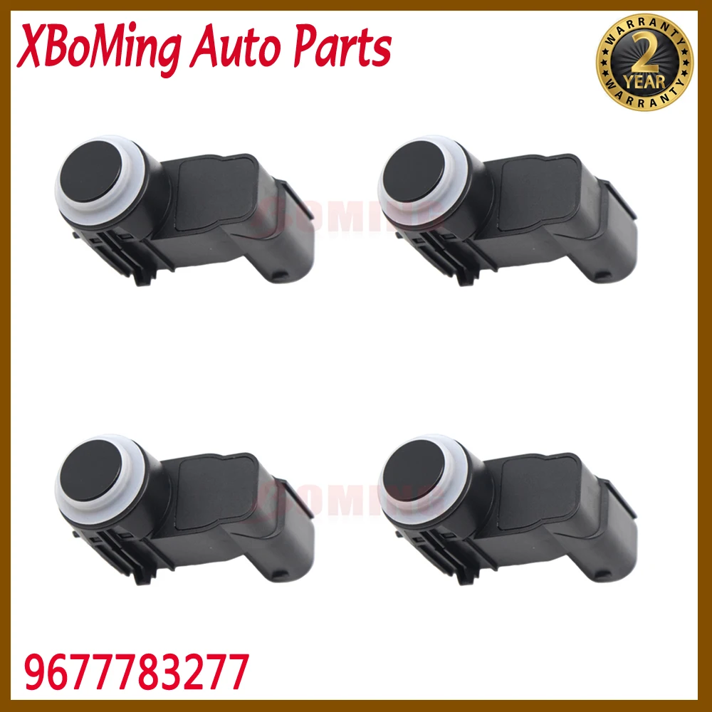 

4PCS Car Backup Bumper Assist Radar PDC Parking Sensor 9677783277 For 2008-2019 Citroen DS3 C3 Peugeot 3008 5008 9677782980