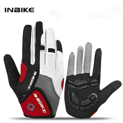 INBIKE Full Finger Cycling Gloves Durable MTB Bicycle Gloves forRiding Outdoor Motorcycle Accessories Touch Screen Padded Winter