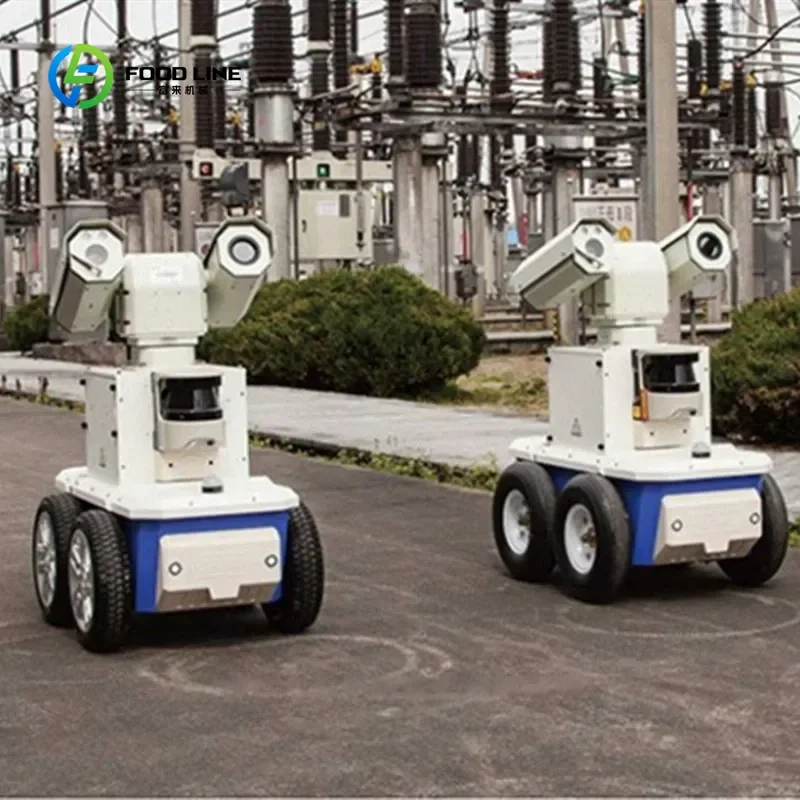 Robot di pattuglia di sicurezza autonomo personalizzato: sistema di sorveglianza e avviso alimentato da AI per zone industriali/commerciali