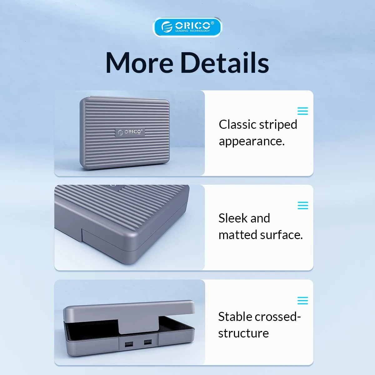 ORICO 3.5 Inch External Hard Drive Case HDD Storage