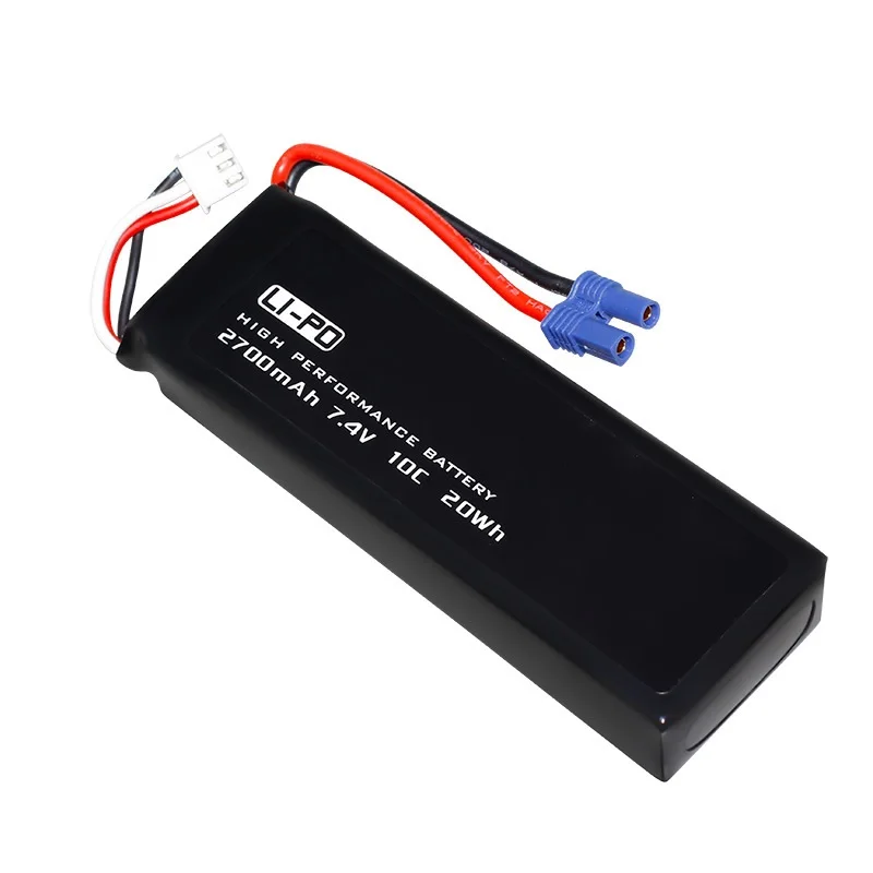 

High Quality 2S 2700mAh 7.4V 10C battery for rc quadcopter Hubsan H501S H501C H501A spare parts