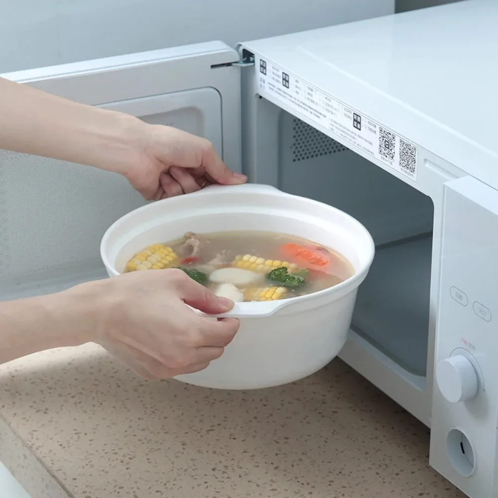 Microwave Oven Box Microwave Oven Special Box Heated Soup Pot Rice Steamed Hot Steamed Buns With Lid Eco-friendly Food Grade Kitchen Tool