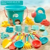 Children Sand Toys Kids Play Water Toys Beach Box Set Kit Sand Bucket Summer Water Fun Beach Bucket Hobbies Gifrs for Kids 4