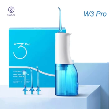 SOOCAS W3 Pro Water Flosser Teeth 4 Type Nozzle Cleaner Oral Irrigator Type-c Rechargeable Cleaner 7 Modes Water Tank Removeable 1