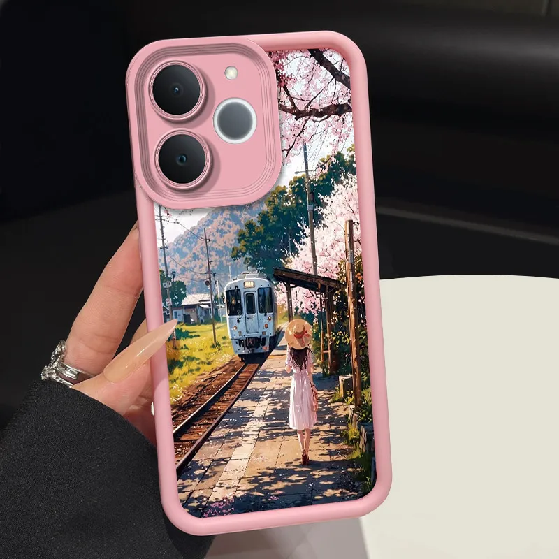 Sleek Anti-Scratch Soft Phone Case with Full Camera Protection and Contemporary Design