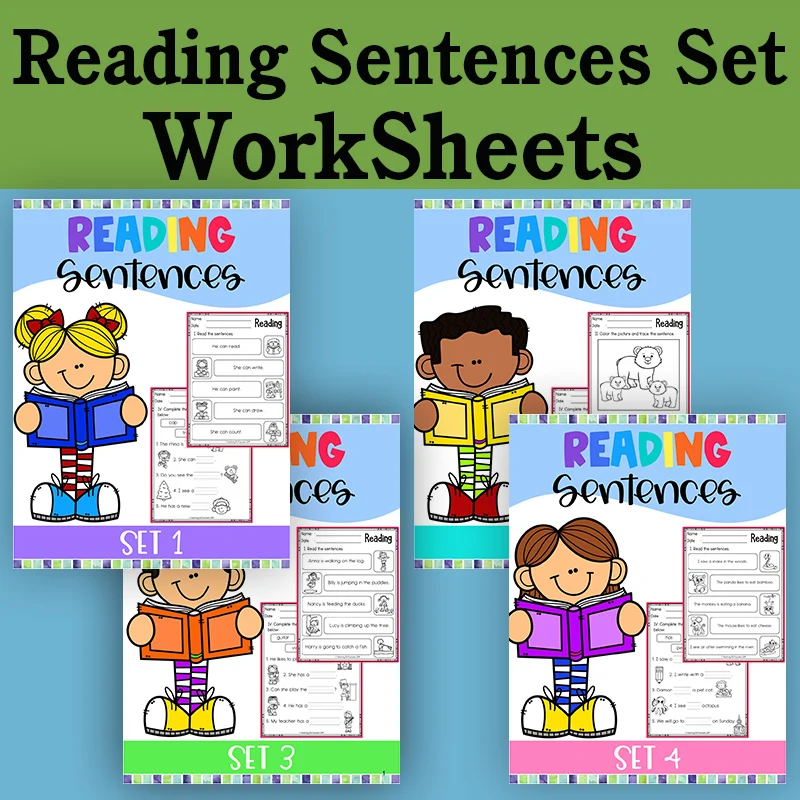 reading sentences sets worksheets preschool learn english reading books passages workbooks kindergarten kids learning english card books aliexpress