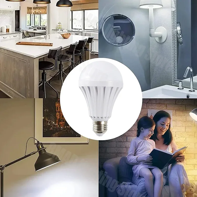 Description Picture 6 of itemLED Rechargeable Light Bulb 5w 7w 9w 1 15w 1200mAh 85-265V Emergency Bulb for Home Power Failure Camping Tent Porch Garden Lamp