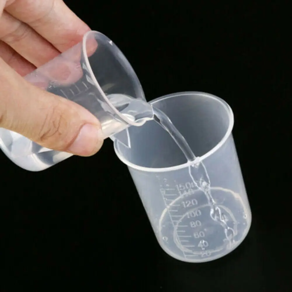 Plastic Transparent Measuring Cup plastic measuring cup Laboratory Beaker Pour Spout Liquid Jug Graduated Cup Measurement Tool Kitchen Baking Supply