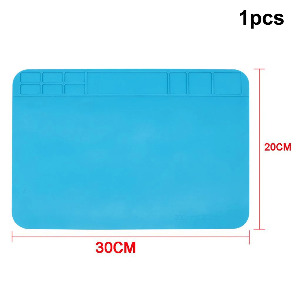 Soldering Station Mat Silicon Soldering Mat Repair Pad Insulation Heat-Resistant Welding