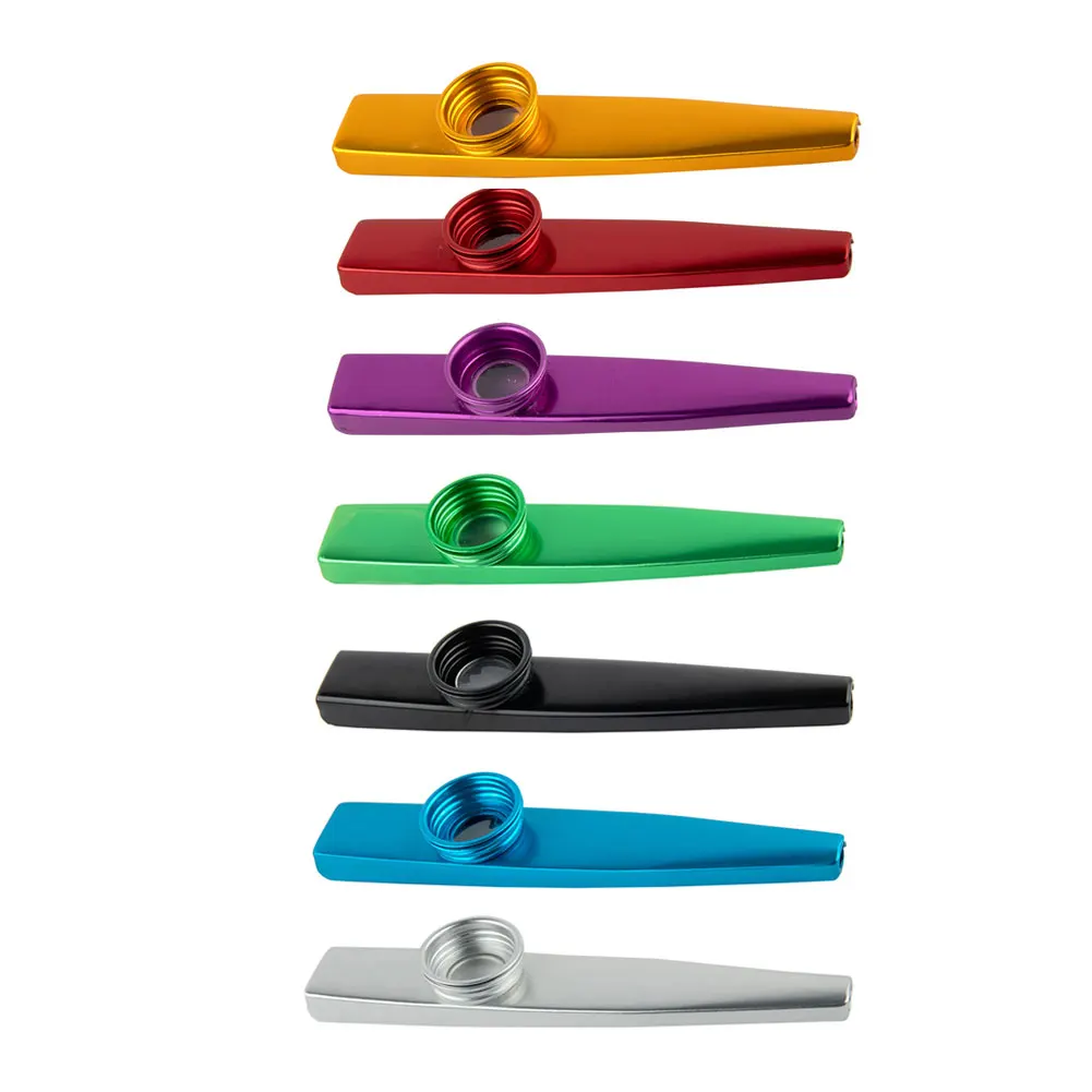 Metal Kazoo Mouth Harmonica Beginner Flute Musical Instrument Lightweight Kazoo Guitar Woodwind Instrument, metal kazoos