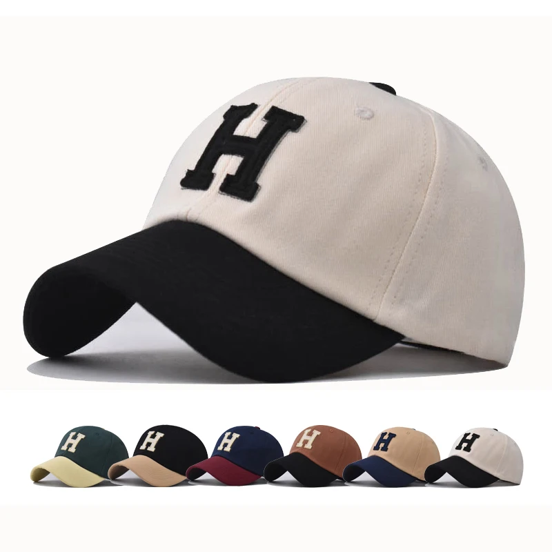 

Baseball Cap Snapback Hat Sun hat Spring Autumn baseball cap Sport cap H letter Cap Hip Hop Fitted Cap Hats For Men Women