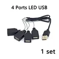 4 ports led usb