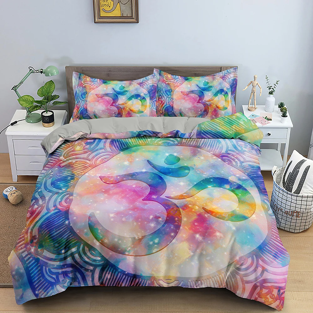 Bohemian Duvet Cover Set Boho Bedding Set For Adults Bedclothes 2/3pcs Queen King Twin Size Bed Set Mandala