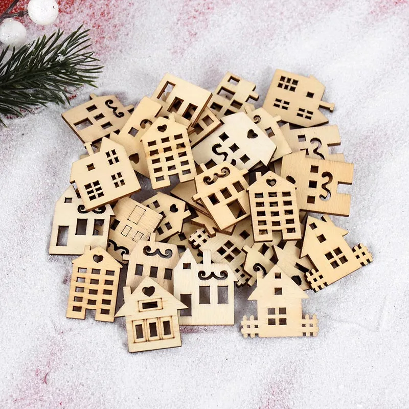 25pcs Diy Christmas Blank Wooden Slices Mini Snowflake Embellishments  Wooden Ornament For Diy Christmas Craft Making Supplies - Wood Diy Crafts -  AliExpress