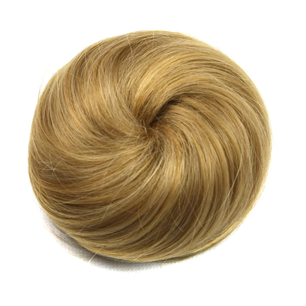 Synthetic Chignon Adjustable Hair Bun Hair Scrunchies Extension Curly Updo Hairpiece For Women bun hairpieces