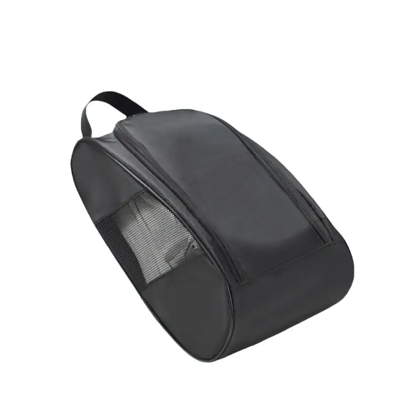 Portable Oxford Cloth Football Boot Bag Breathable Lightweight Golf Shoe Bag Zipper Dustproof Shoe Carrier Bags Unisex