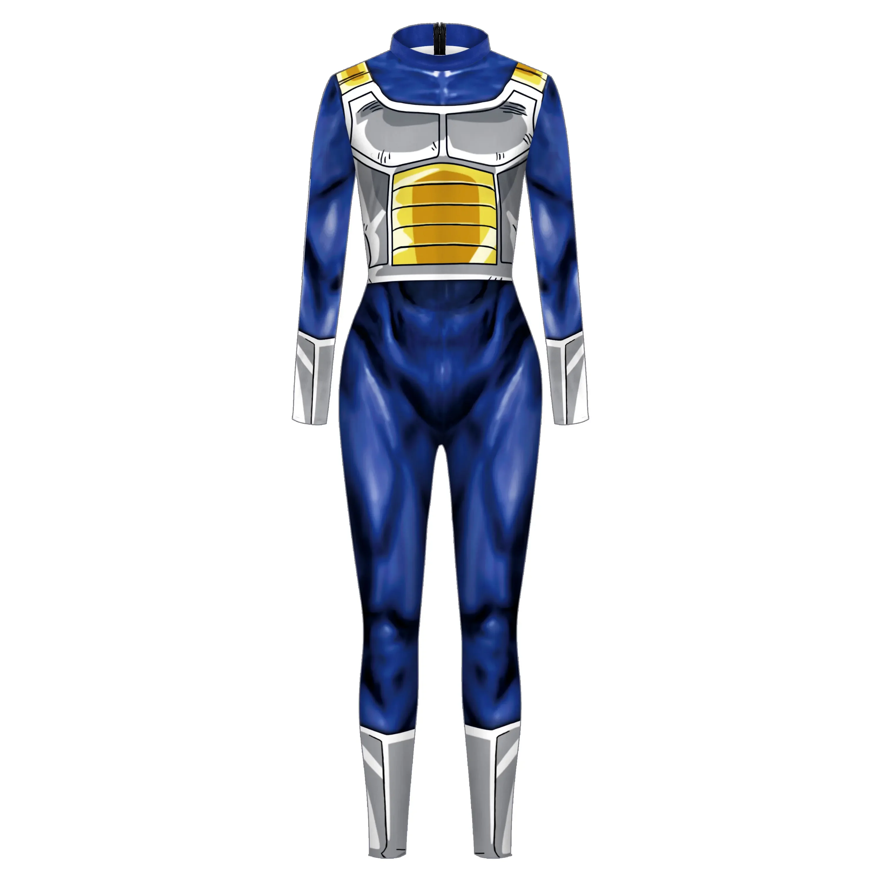 Cosplay Costume Adult Unitard Zawaland Anime Printing Fancy Outfit Long Sleeve Cosplay Adult Costume Catsuits Muscle Mens Bodysuit Tight Zentai Jumpsuit
