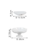 White Onyx Natural Marble Serving Tray for Dessert and Bread Luxury Fruit Bowl for Kitchen Counter or Dining Room Table 6