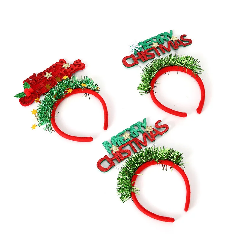 Description Picture 4 of itemShiny Christmas Letter Headband Creative Colorful Lightweight Party Headbands Decoration Fun Headpieces for Adults