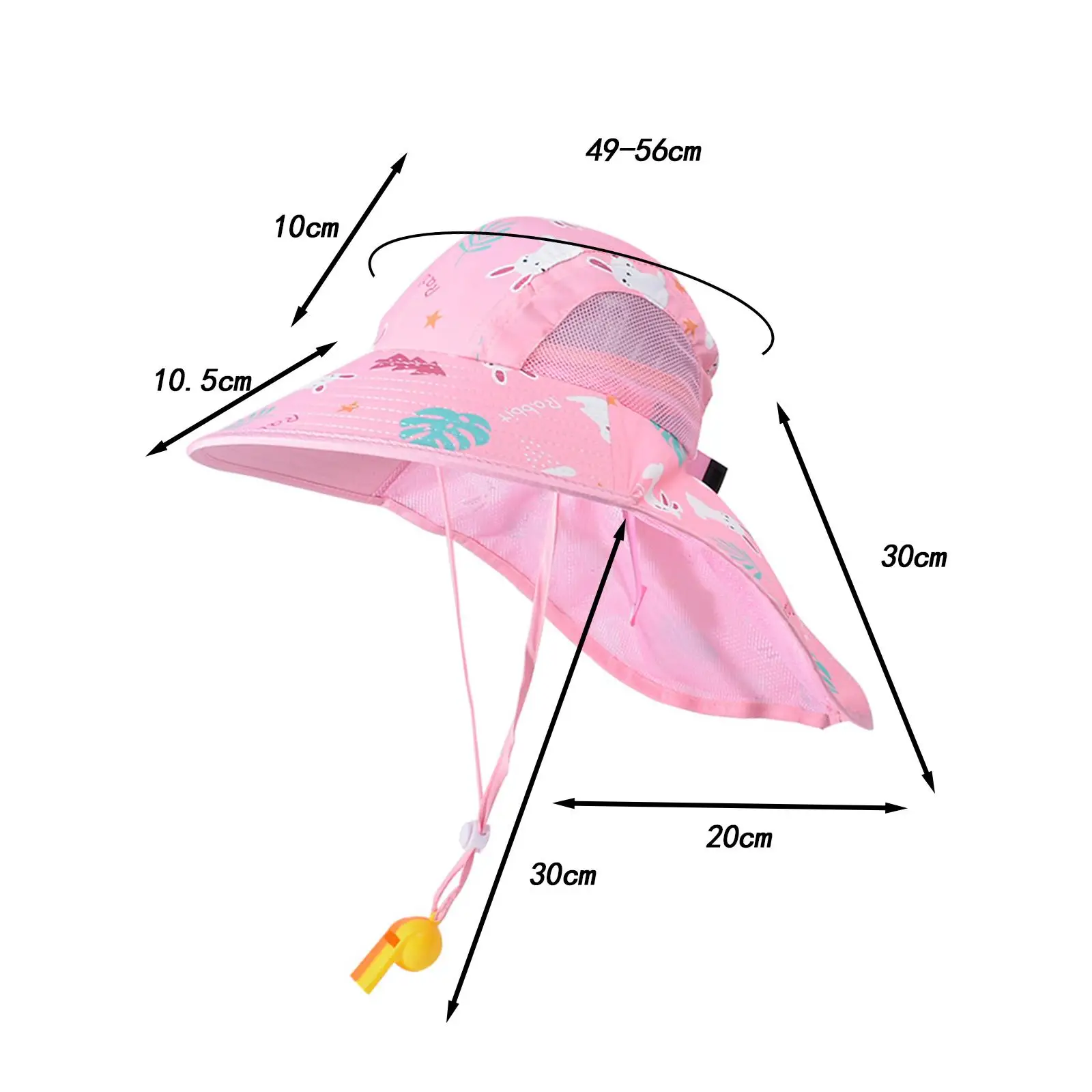 Kids Sun Hat Fisherman Cap Beach Hat with Neck Flap for Sightseeing Short Trips