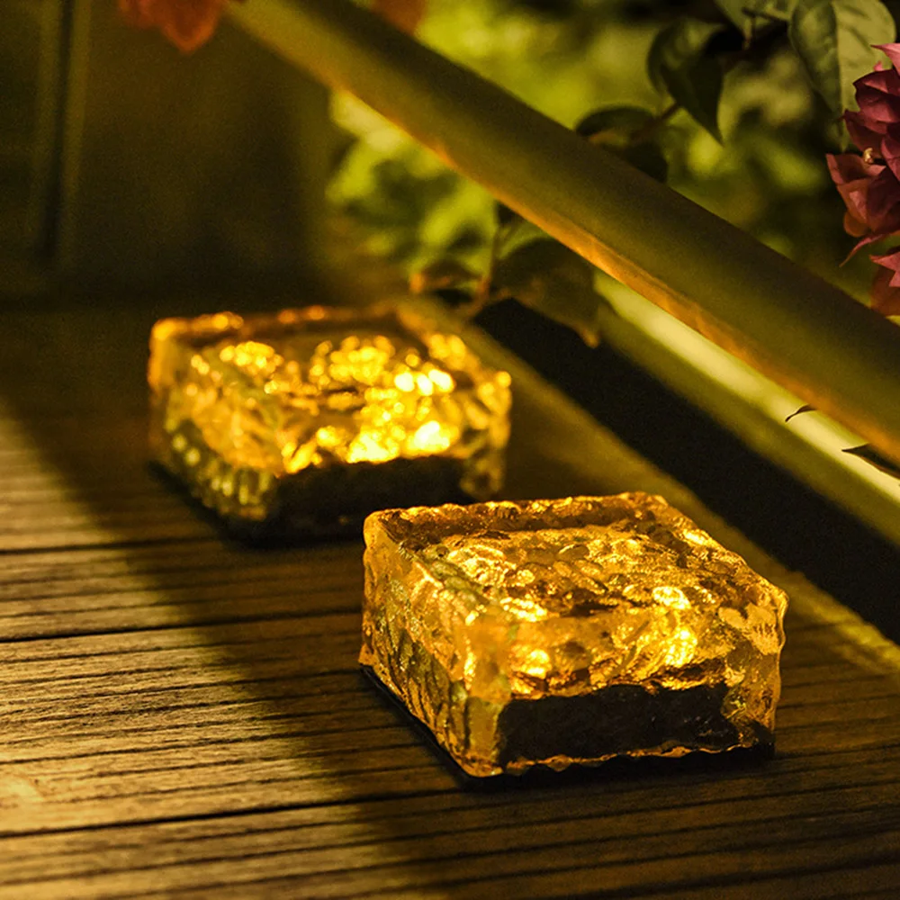 Solar LED Ice Cube Brick Light 5