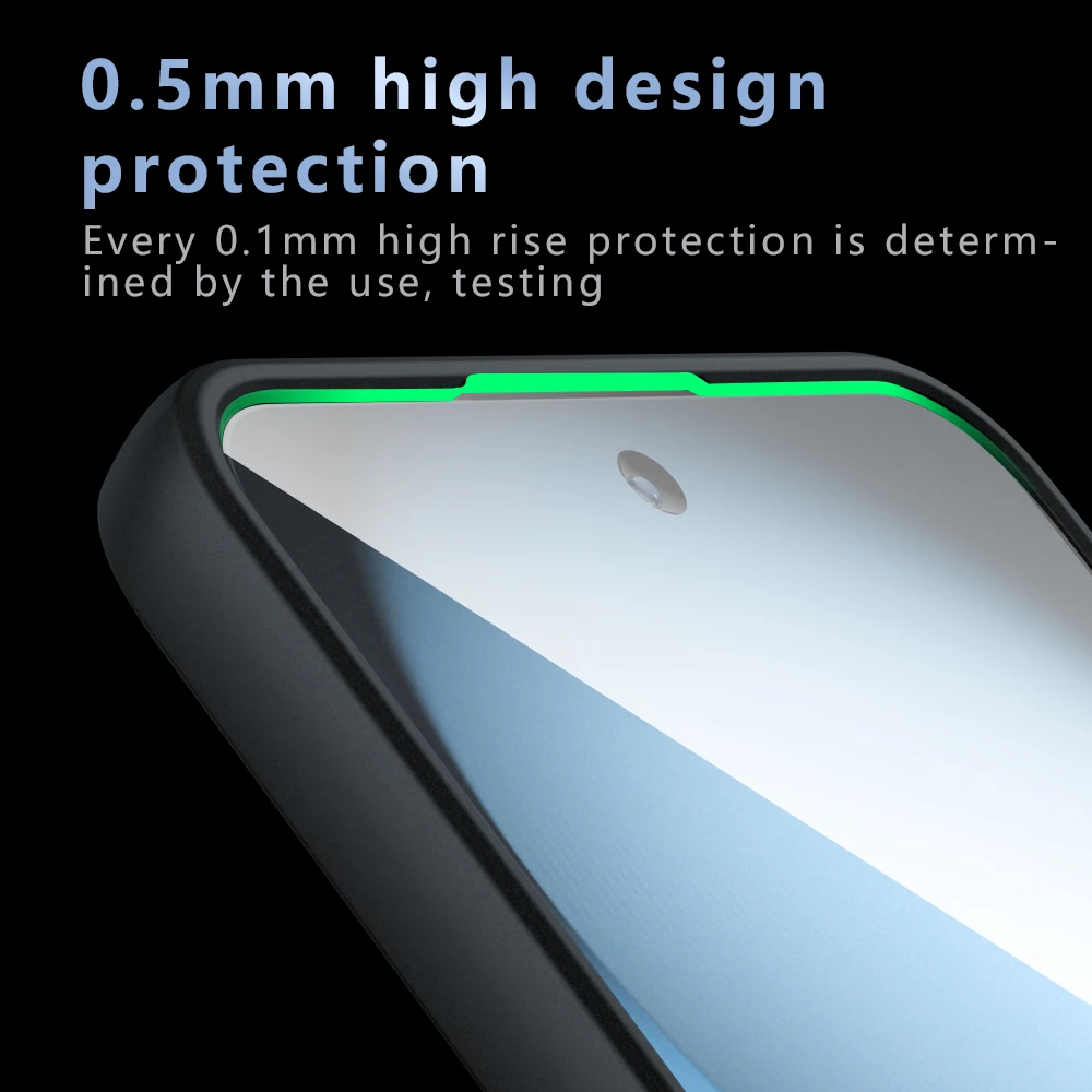 Shockproof Matte TPU Frame Case with Magnetic Wireless Charging Capability and Translucent Back Cover