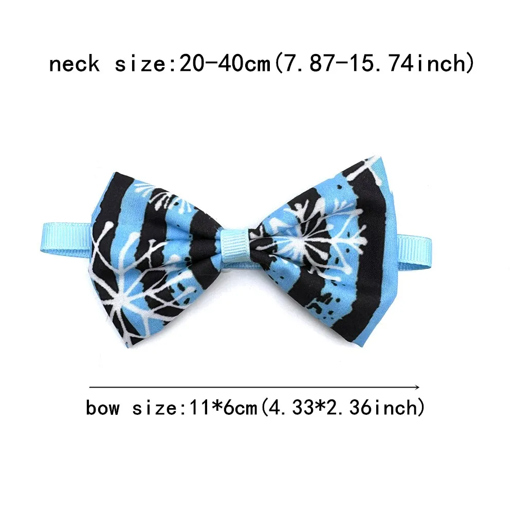 50/100pcs Winter Style Dog Ties Pet Dog Cat Bow Ties Small Dog Cat Bowties Blue Neckties Dogs Pets Grooming Accessories 5