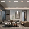Black White 6mm Ultra Thin Ceiling Surface Mount 48v Magnetic Track Light System Magnet Rail Lamp LED Spotlight Indoor Living 5