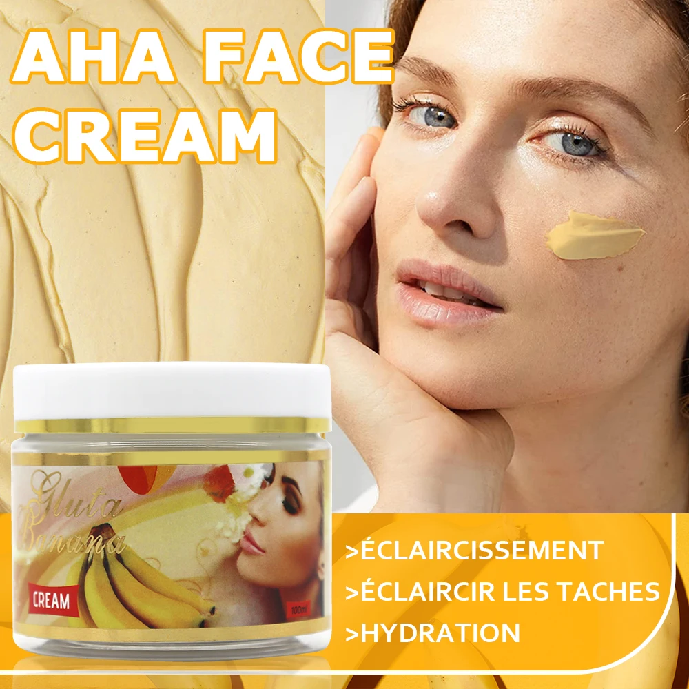 5D Gluta Natural Banana Essence Lightening & Moisturizing Skin Care Set Leaves Skin Glowing Smooth Soft Care Product