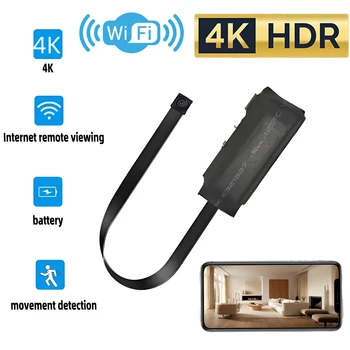 Supporta mini telecamera WiFi HD 4K, visualizzazione remota, rilevamento del movimento, archiviazione in loop, mini telecamera wireless stile tata domestica fai-da-te
