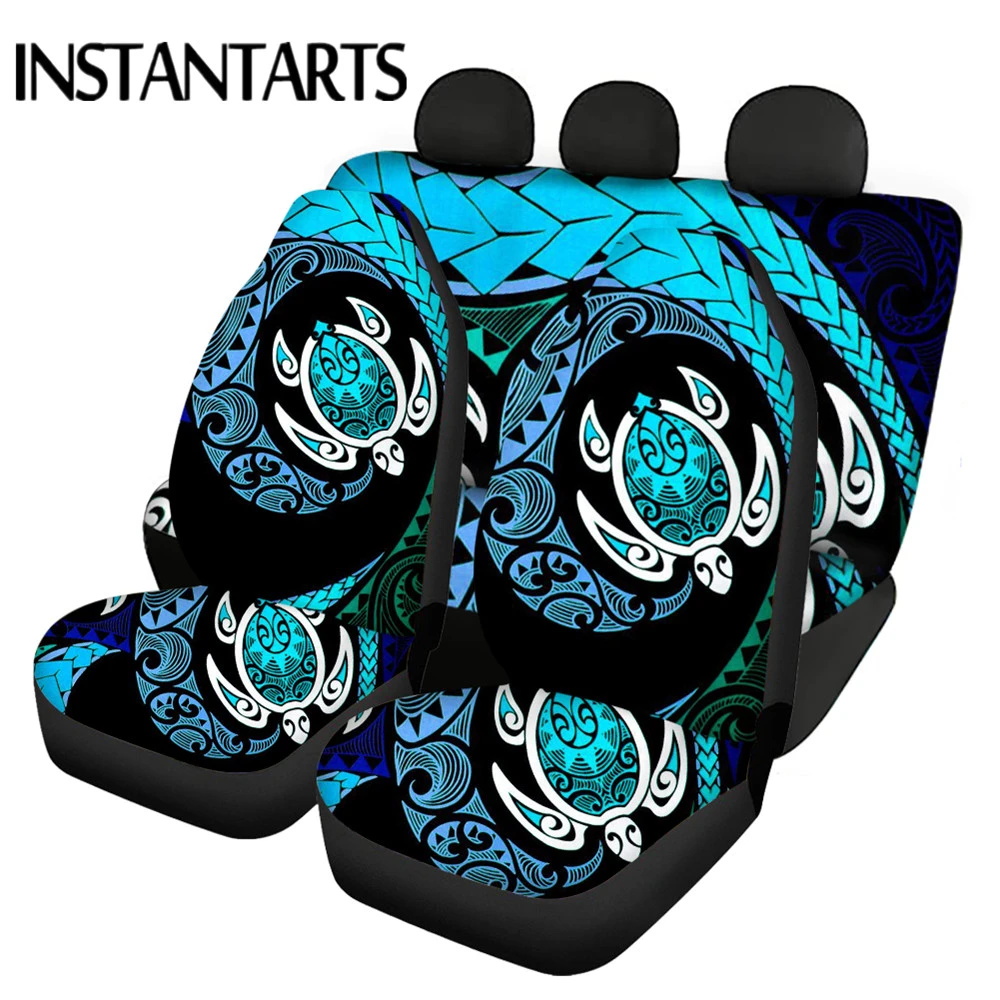 Instantarts Polynesian Sea Turtle Front/back Car Seat Cover Full Set Ethnic  Tribal Design Vehicle Seat Protector Car Accesorios - Automobiles Seat  Covers - AliExpress