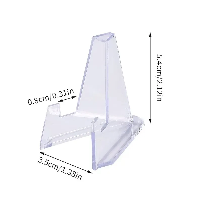 Clear Acrylic Coin Display Stand Holders Easel Card Commemorative Challenge Capsule Medal Support Racks
