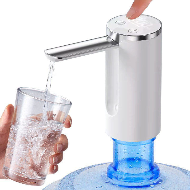 Electric Water Gallon Bottle Pump Automatic Folding Water Dispenser Pump 19 Liters Rechargeable Foldable Desk Water Bottle Pump