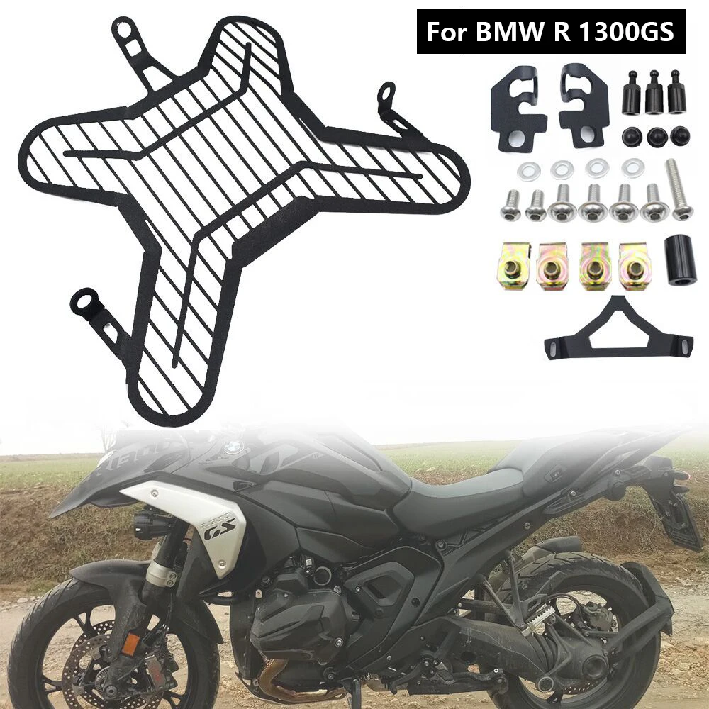 

For BMW R1300GS ADV Adventure R1300 GS Flipable Headlight Protector Head Lights Grille Guard Cover 2023 2024