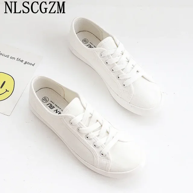 Canvas Sneakers Women Ladies Shoes White Sneakers Women Casual Shoes Running Shoes for Women Trainers кроссовки на платформе 1