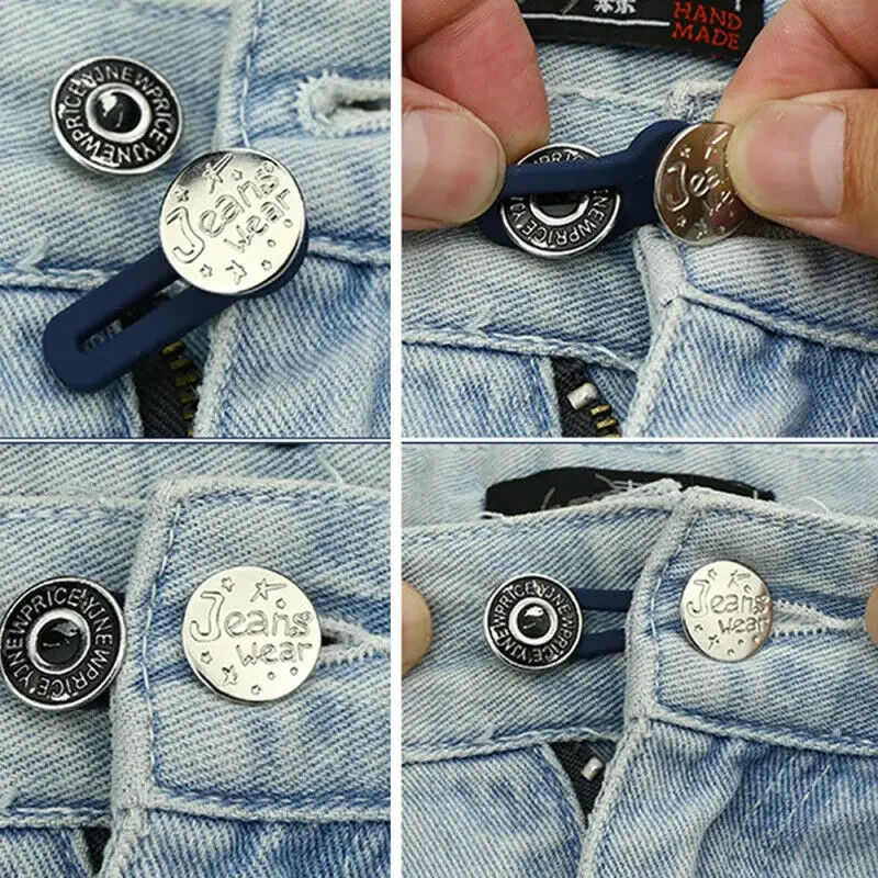 10 Pz/pacco Con Cacciave Jeans Bottoni Abbigliamento Pantaloni - Foto 7