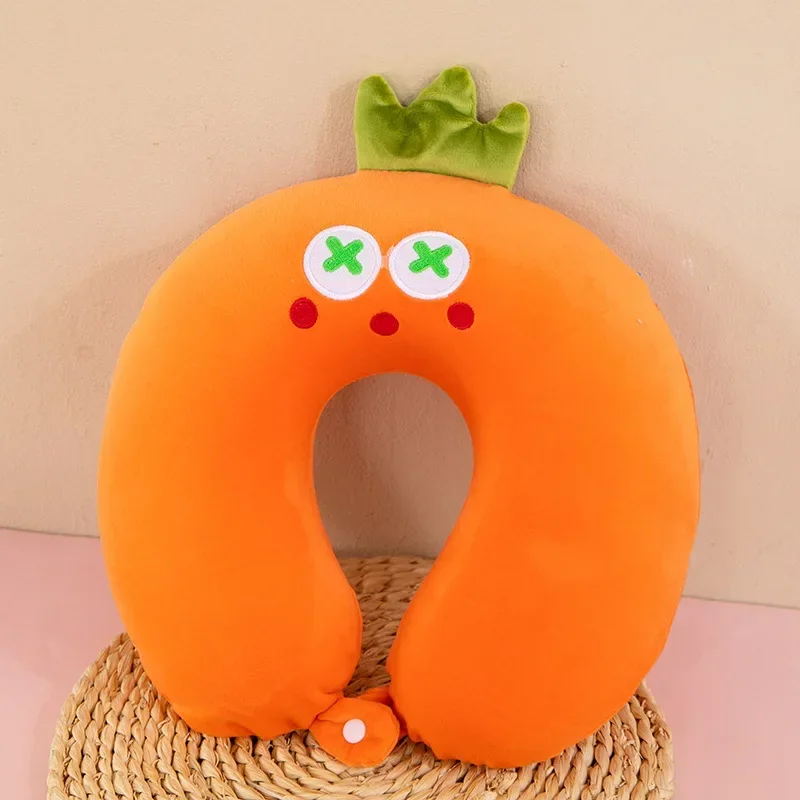 Travel Pillow Cartoon Animal Neck Support 28x30cm Memory Foam Neck Pillow U-Shaped Elasticity Travel Pillow Kids Portable Txt 2
