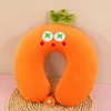 Travel Pillow Cartoon Animal Neck Support 28x30cm Memory Foam Neck Pillow U-Shaped Elasticity Travel Pillow Kids Portable Txt 2