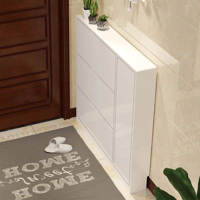 

Space Saving Modern Shoe Rack Storage White Multi Layer Wood Shoe Rack Assembled Luxury Ultra Thin Sapateira Cabinet Furniture