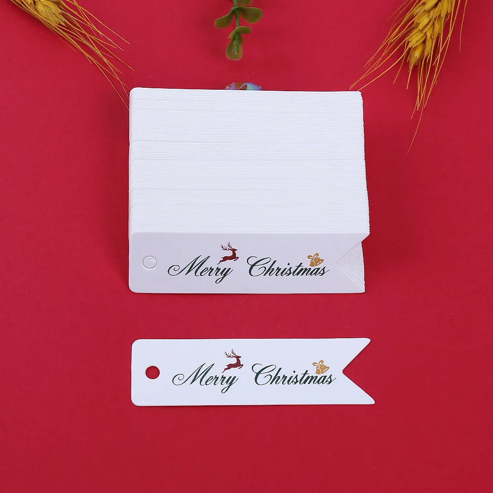 Frohe Weihnachten Geschenkanhänger, Weihnachten Kraftpapier Geschenkanhänger Hängeetiketten für Weihnachtsgeschenkpapier DIY Weihnachtsgeschenk Hochzeit – Detail 2