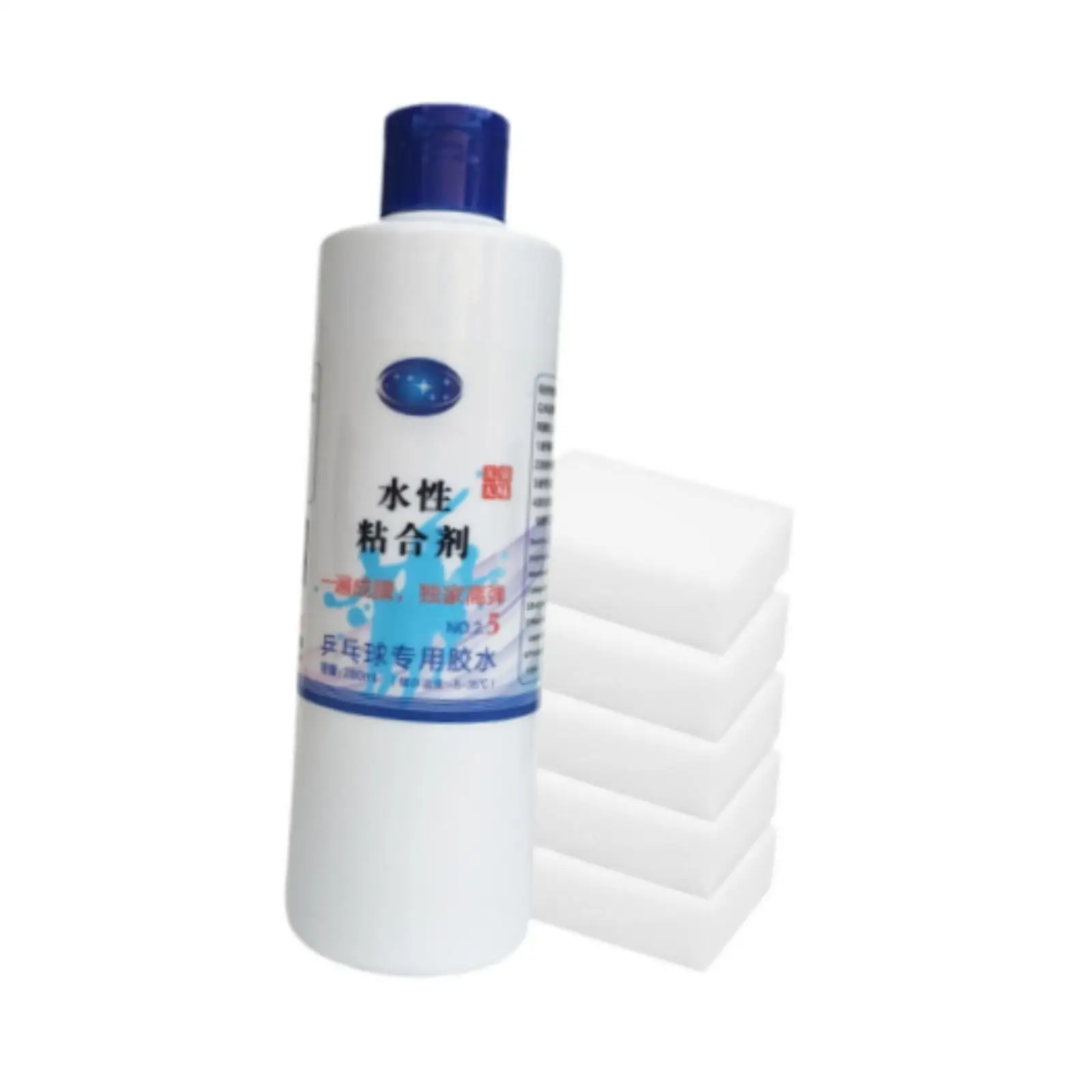 Table Tennis Racket Glue DIY Assembling Table Tennis Paddle Premium 40ml Pingpong Racket Glue Ping Pong Paddle Glue with Sponges