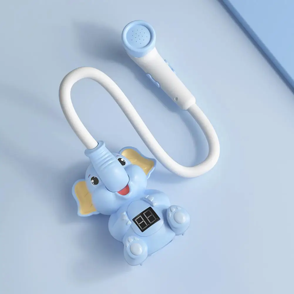 Elephant Baby Shower Head Electric Baby Shower Head Rechargeable Elephant Bath with Lcd for Toddlers for Boys